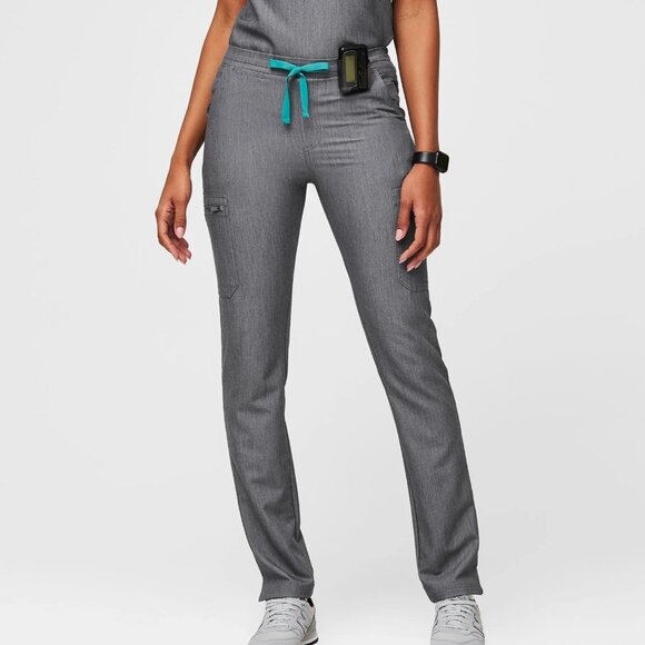 FIGS Women's Sz M Graphite Gray Yola Skinny Scrub Pants 29.5"L Technical TW2000R - Picture 1 of 10